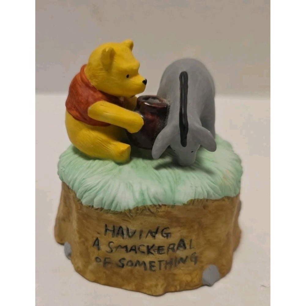 Vtg 1988 Willitts Designs Winnie the Pooh Eeyore Music Box You Light Up My Life